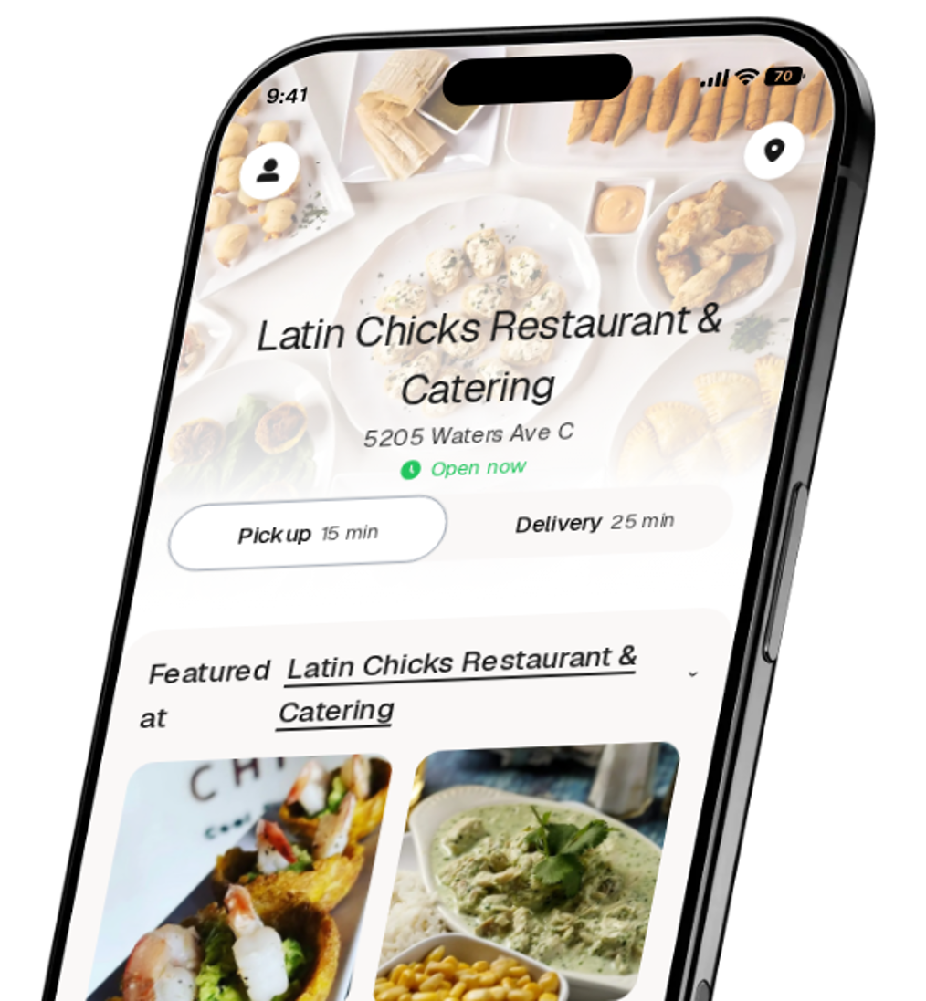 Latin Chicks Restaurant & Catering app preview
